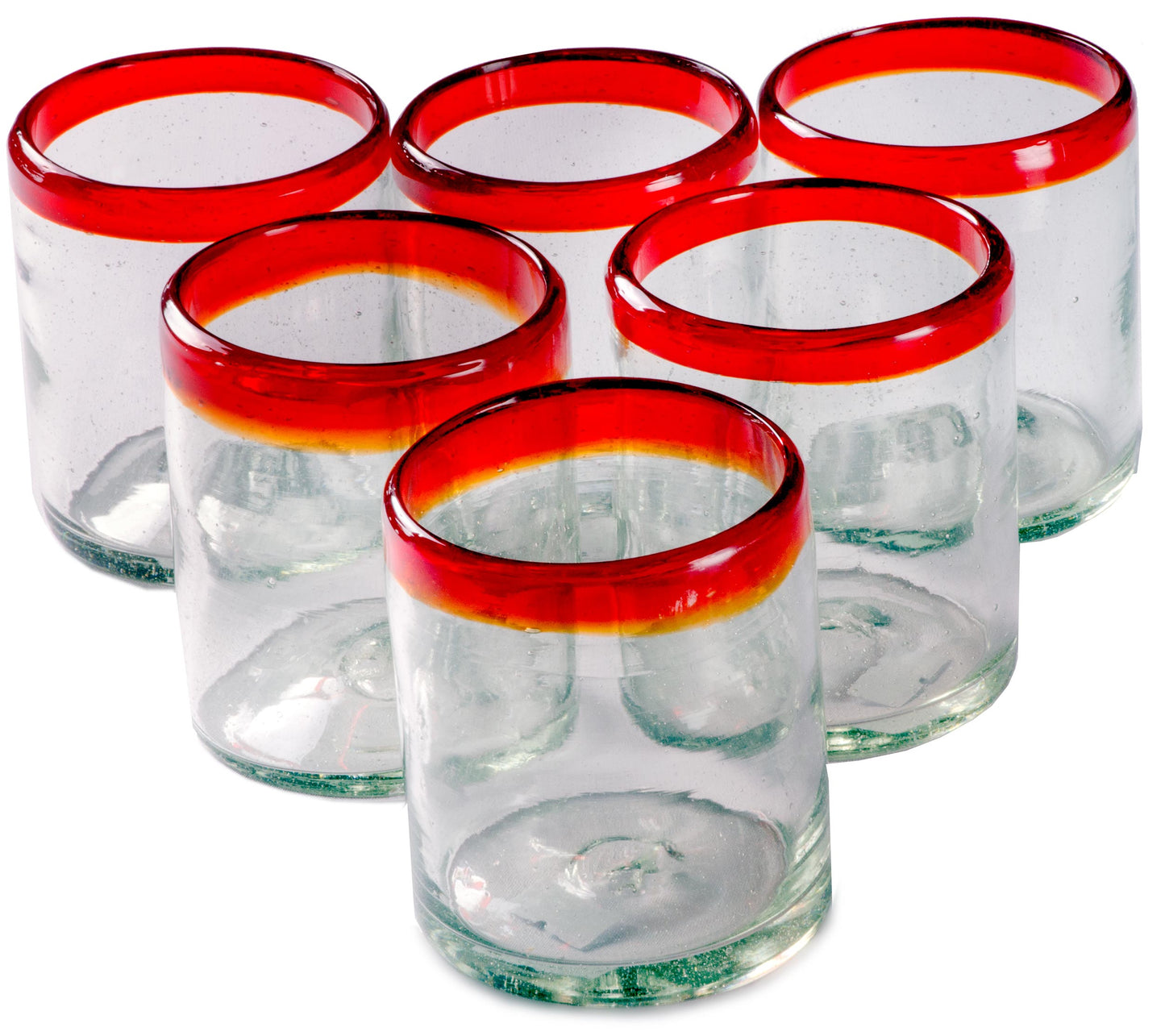 
                  
                    Orion Red Rim 12 oz All Purpose -   - Orion's Table Mexican Glassware
                  
                